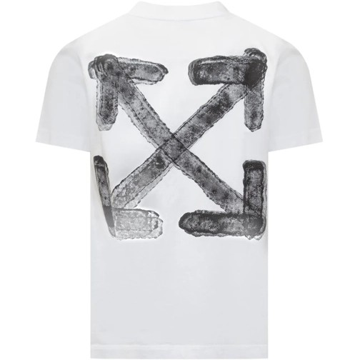 Off-White Baskılı Beyaz Kadın T-Shirt ES85