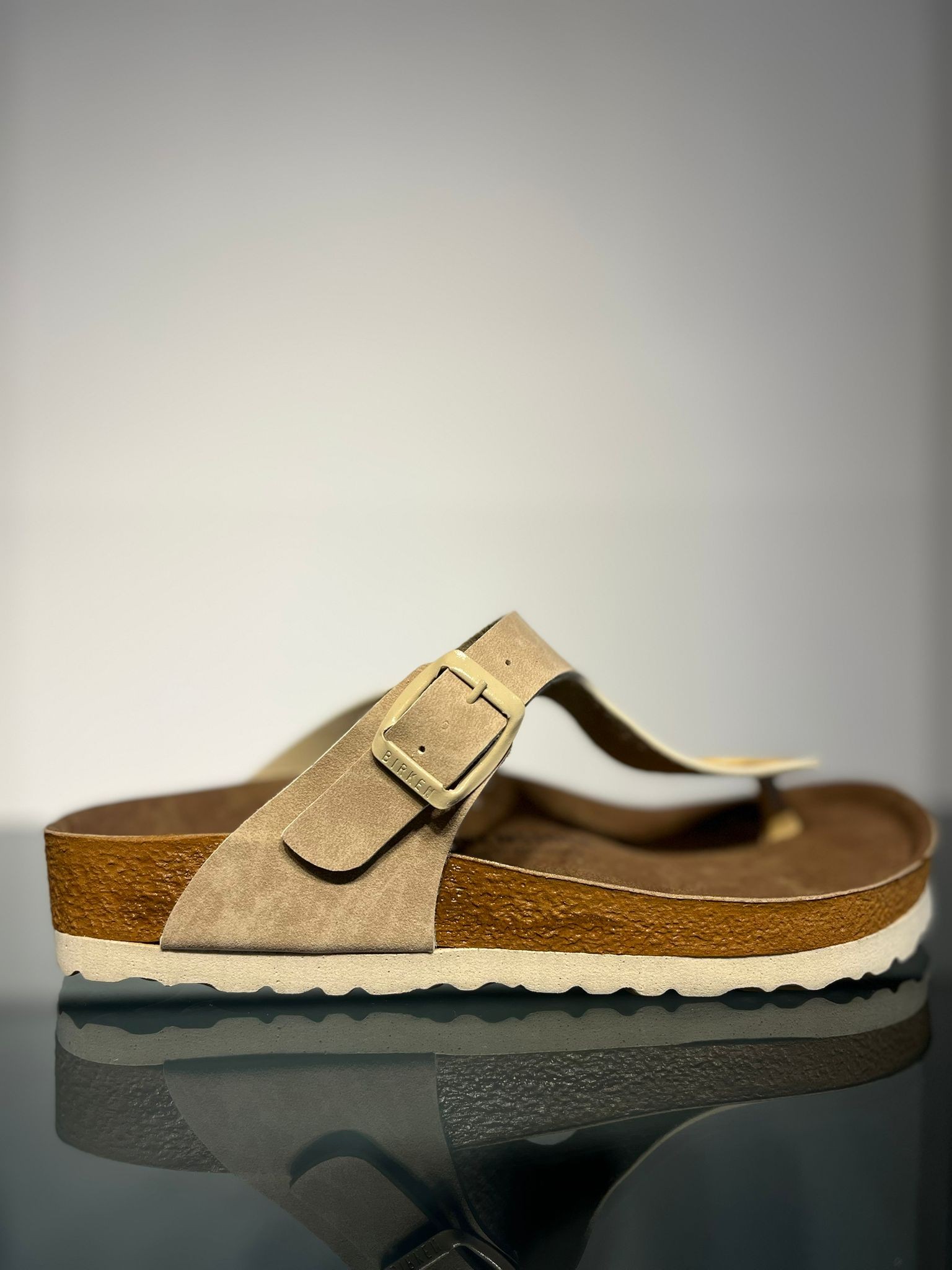 Birkenstock Gizeh Krem Kadın Terlik