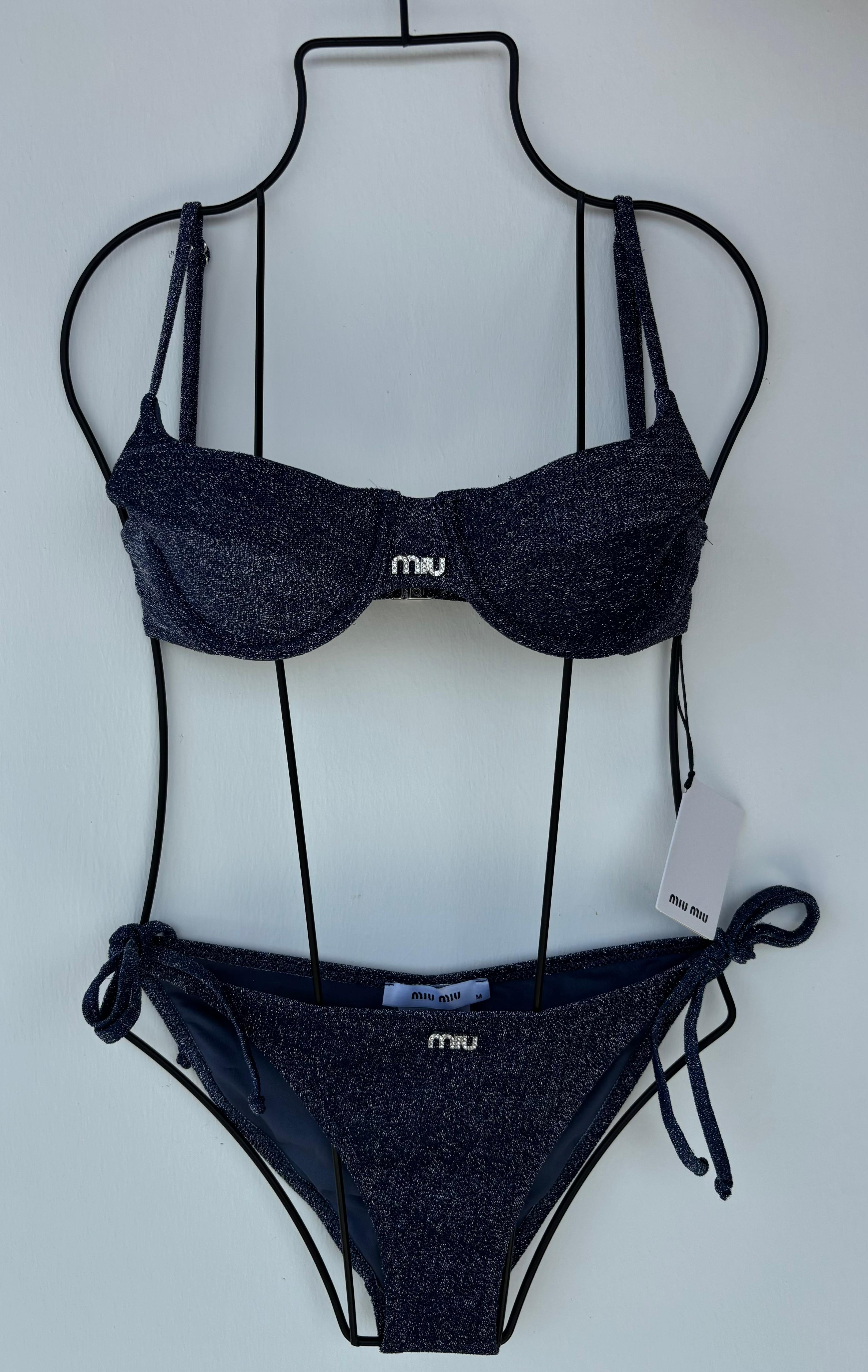 Miu Mu Simli Mor Kadın Bikini