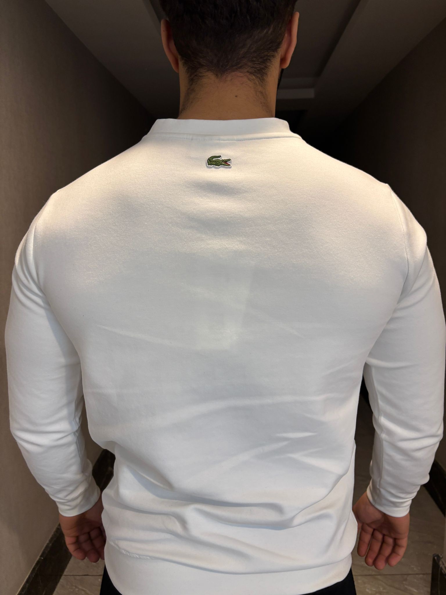 Lacoste Baskı Detaylı Pamuk Erkek Sweatshirt