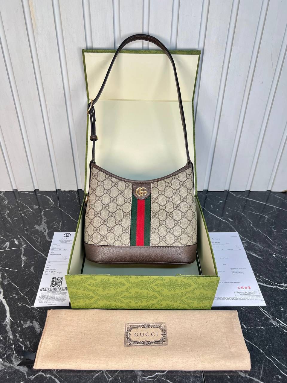 GUCCİ OPHİDİA GG MEDİUM SHOULDER BAG İTHAL