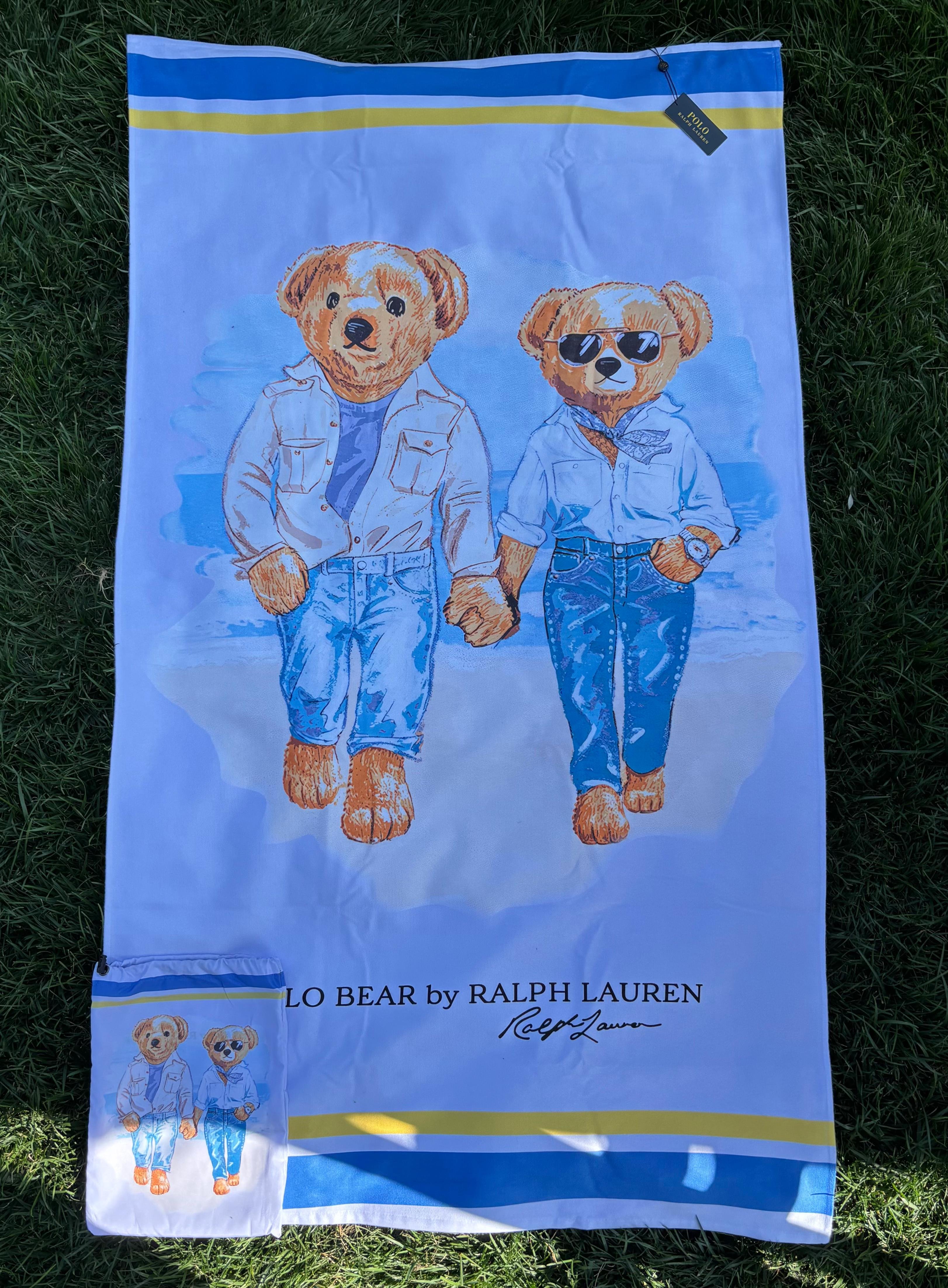 Polo Ralph Lauren Beyaz Büyük Boy Taşıma Çantalı Plaj Havlusu