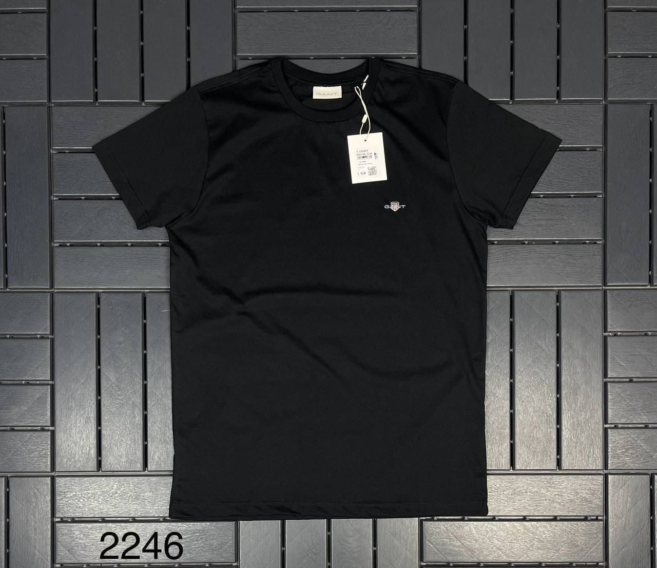GANT Nakış Logo Detaylı Siyah Erkek T-Shirt 2246