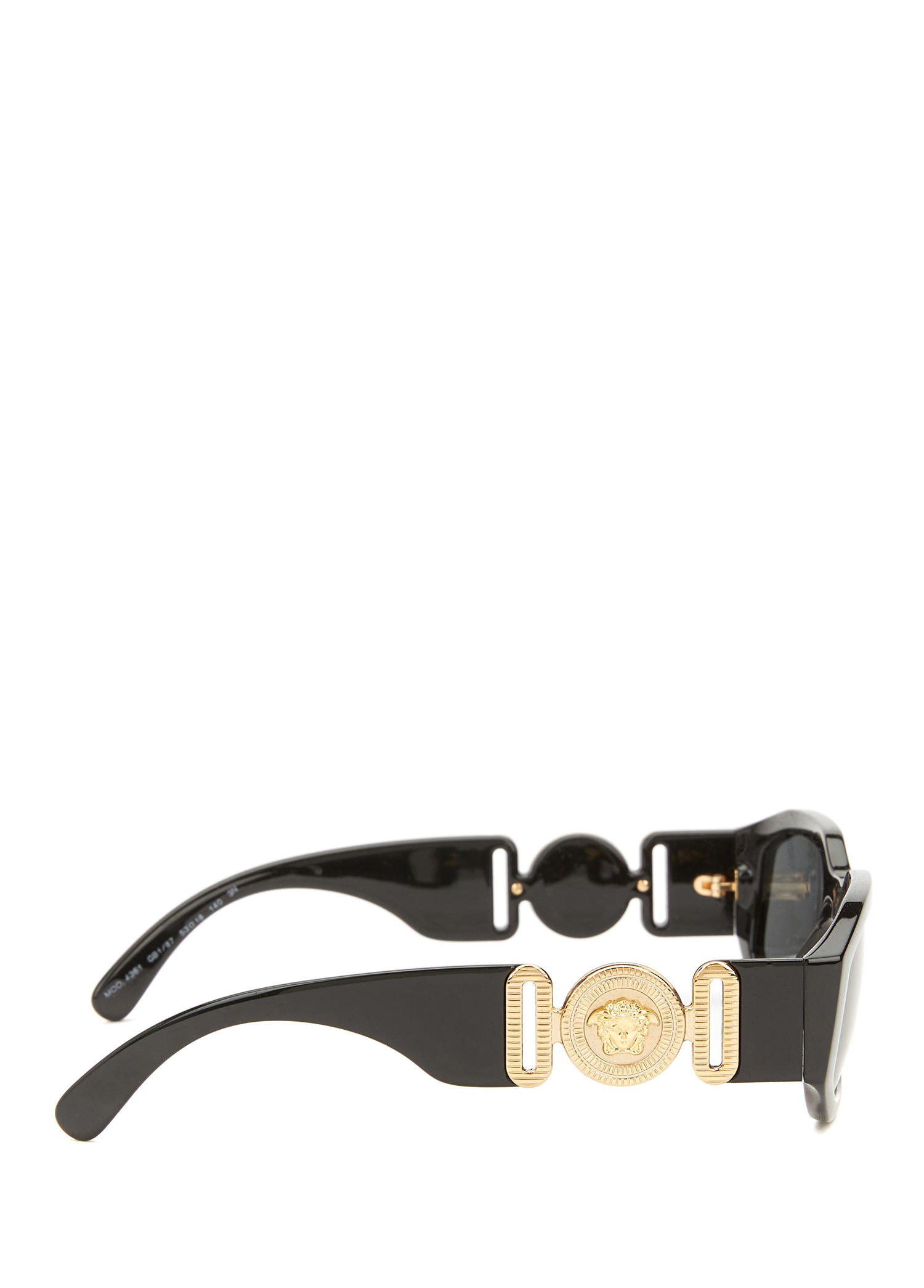 VERSACE Logo Detaylı Siyah Kadın Güneş Gözlüğü 3