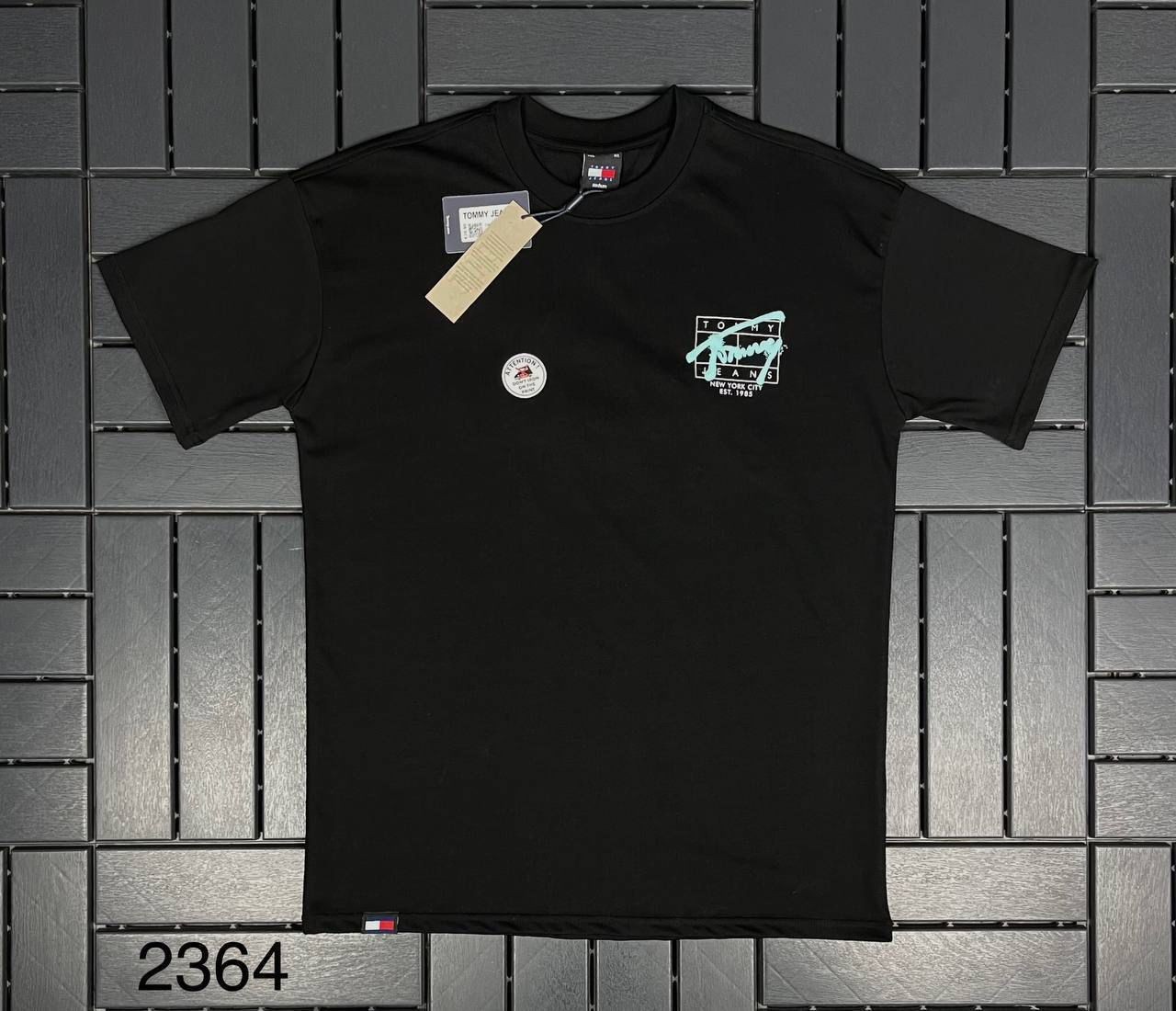 TOMMY JEANS Baskı Detaylı Siyah Erkek T-Shirt 2364