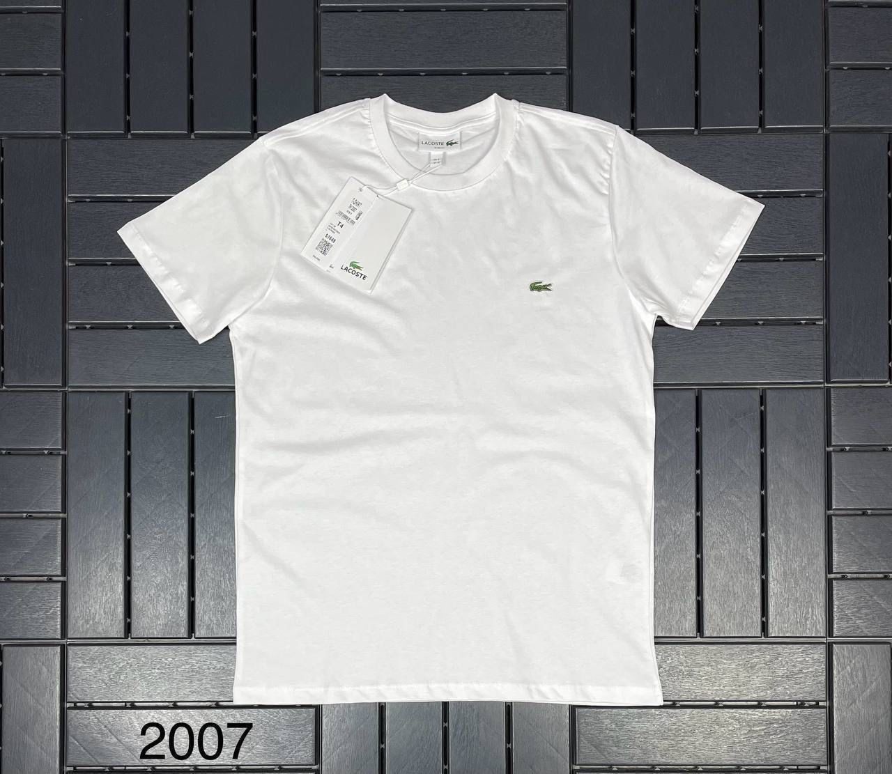 Lacoste Nakış Baskılı Beyaz Erkek T-Shirt 2007
