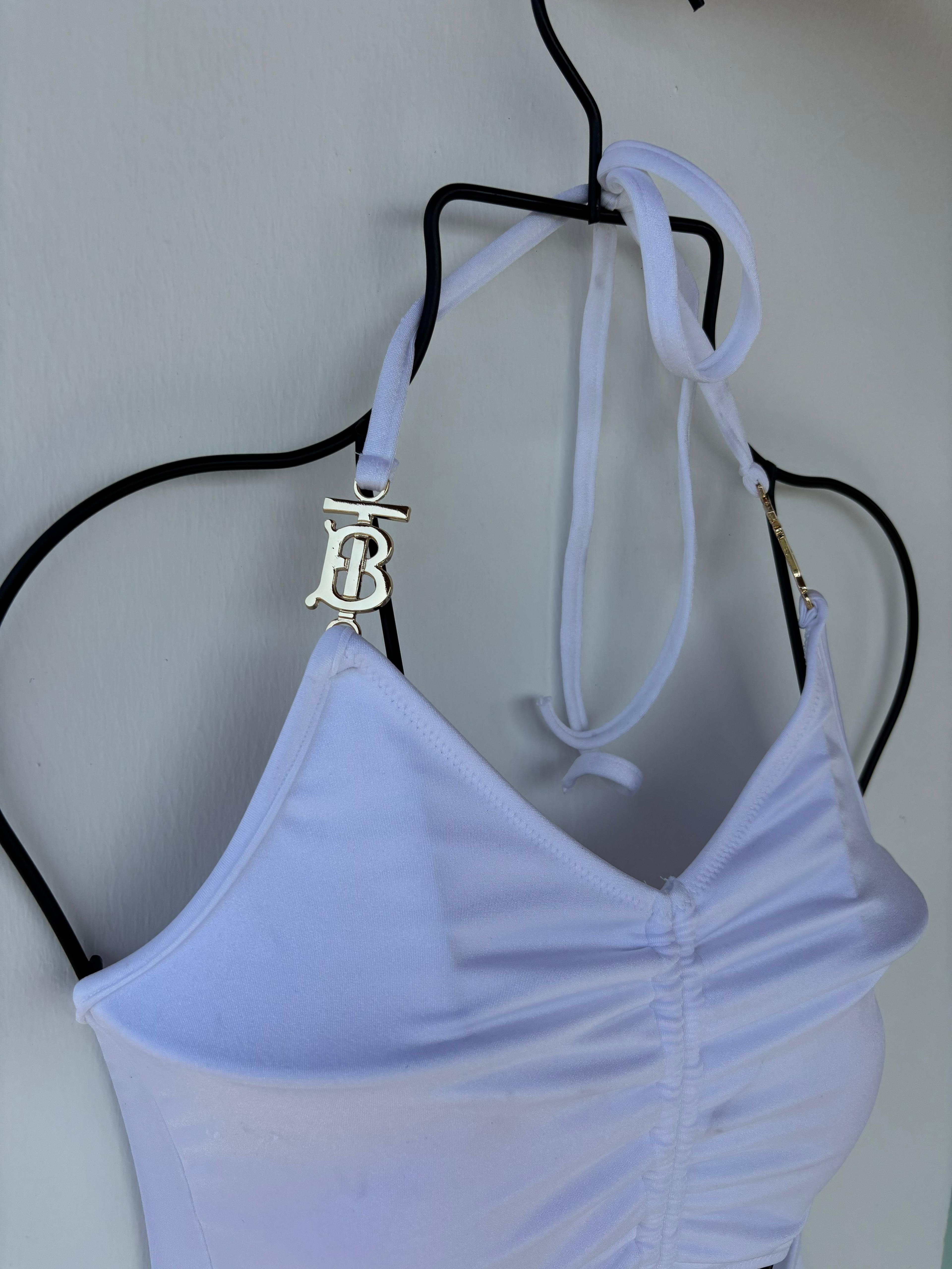 Burberry Beyaz Kadın Bikini