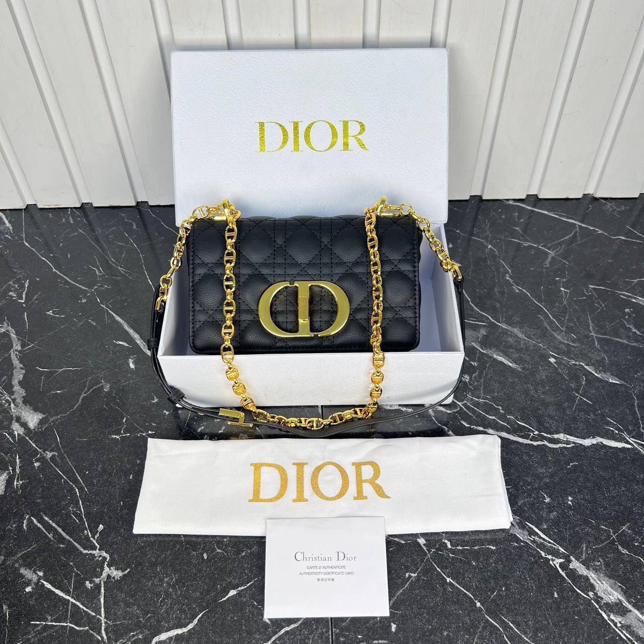 Christian Dior Siyah Montaigne Small 20x12 cm 