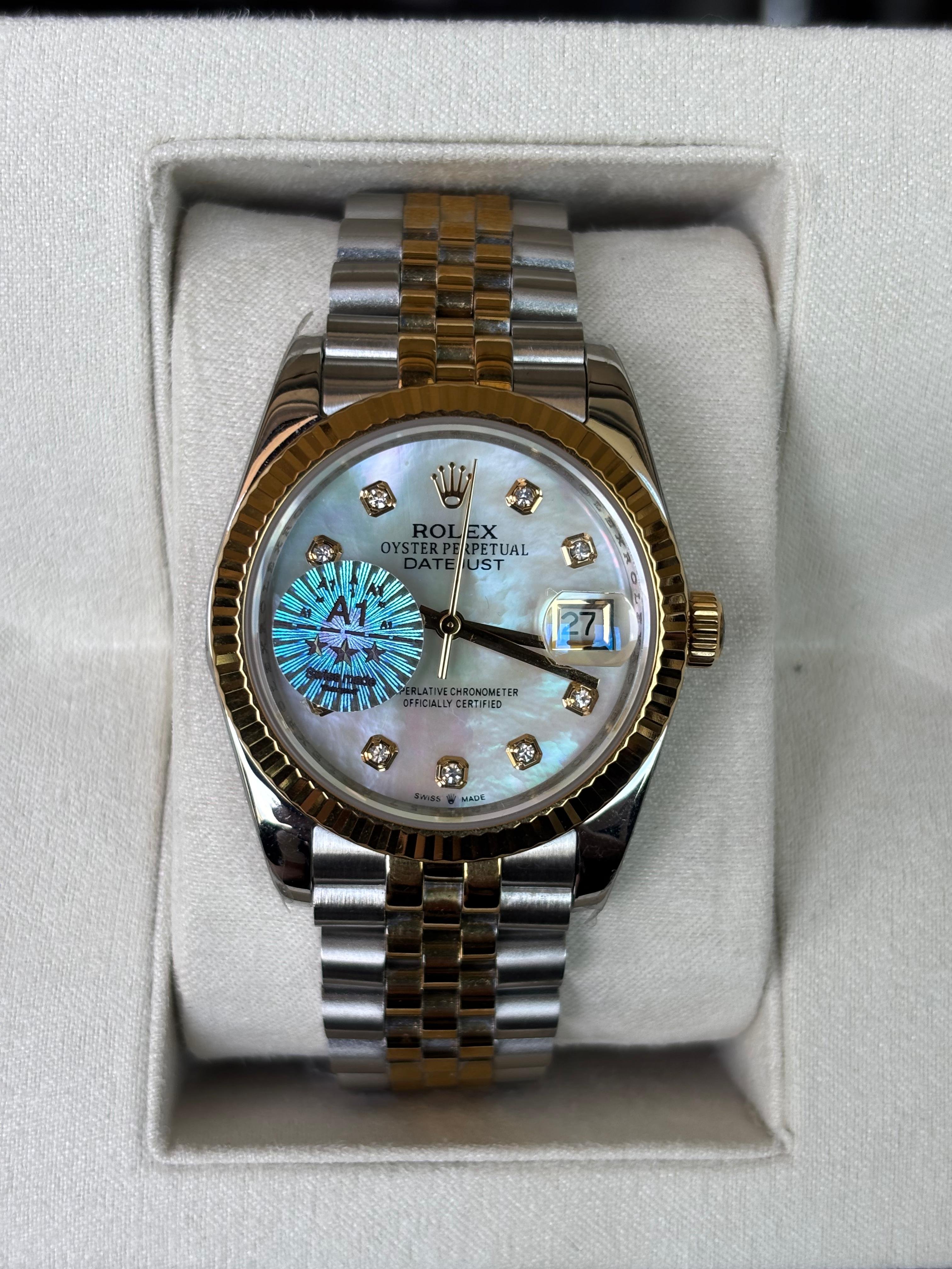 Rolex Oyster Perpetual Datejust Kadın Gold Silver Saat