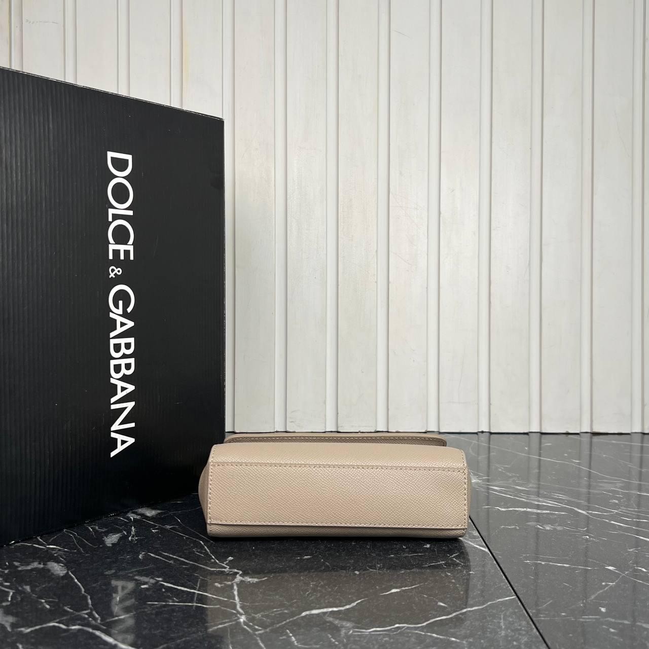 Dolce Gabbana Bej Sicily Bag Nano  19x12 cm 