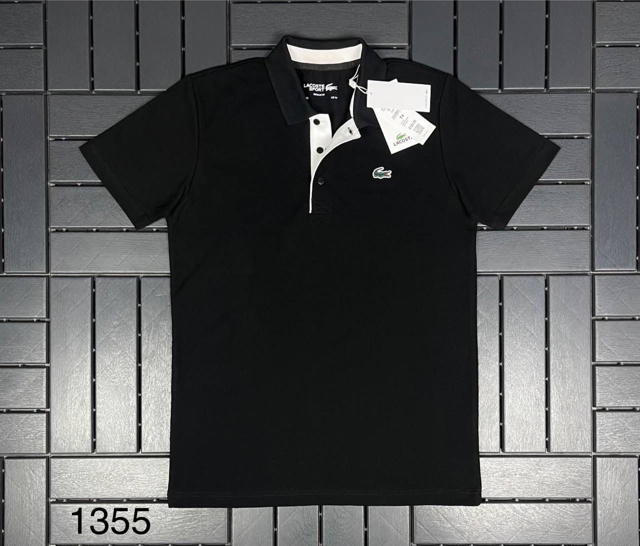 LACOSTE Polo Yaka Siyah Erkek T-Shirt 1355