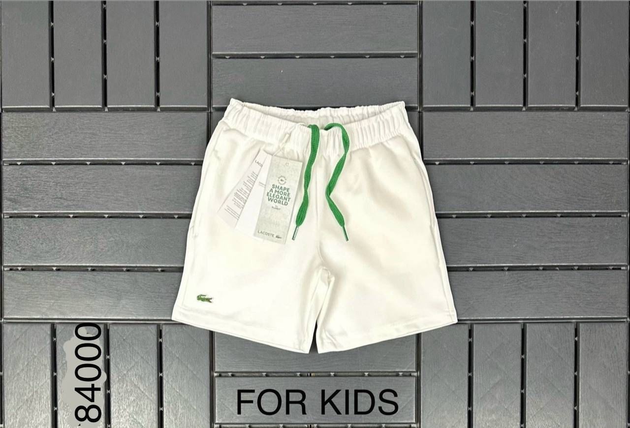Lacoste Beyaz Unisex Çocuk Şort 84000