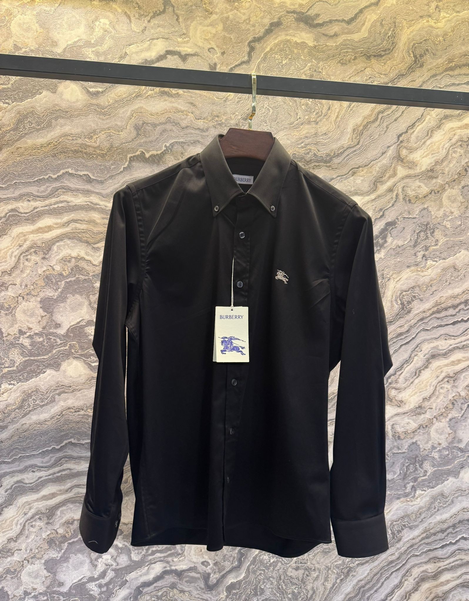 Burberry Siyah Erkek Gömlek