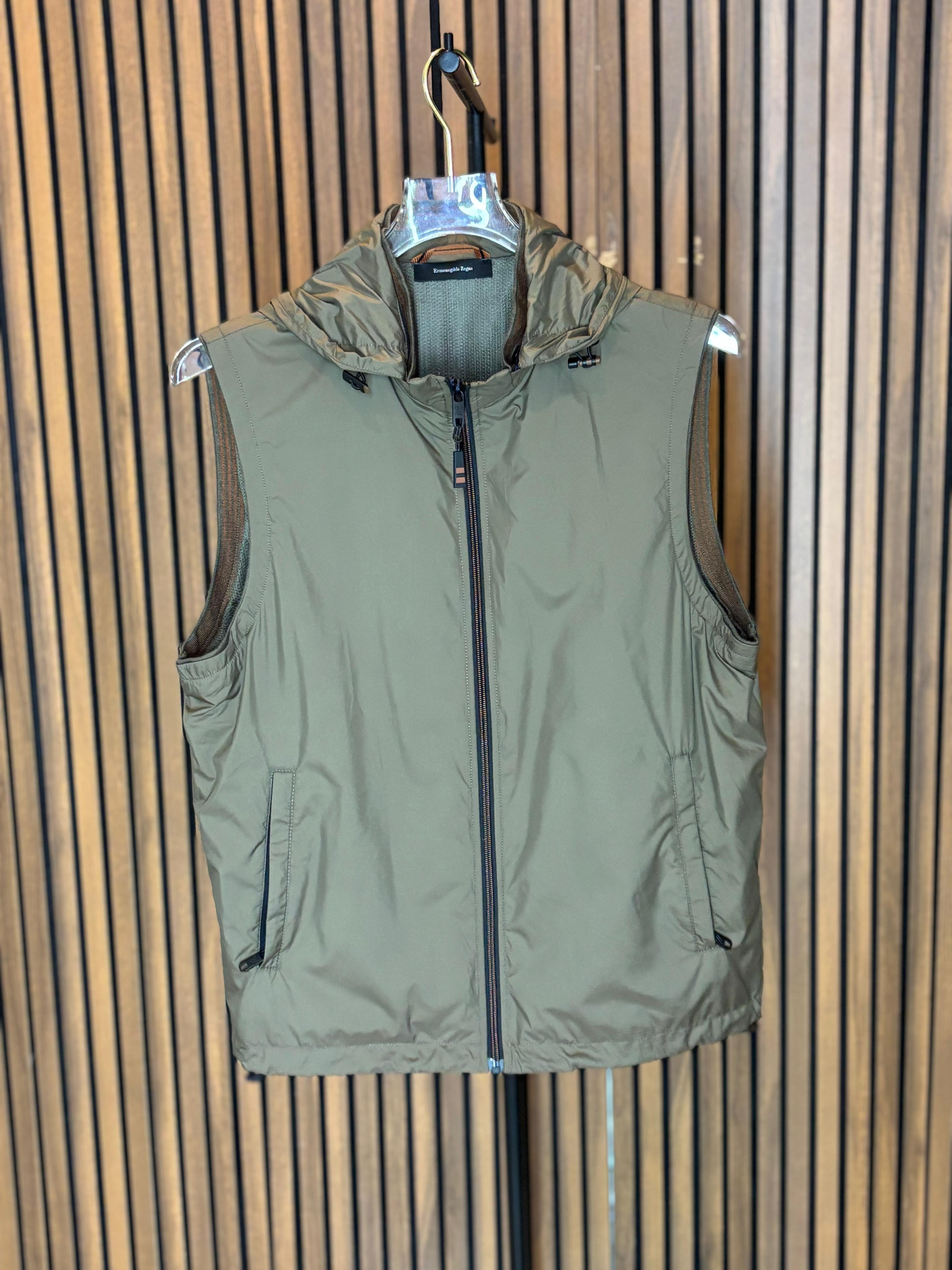 ZEGNA Haki Renk Erkek Yelek 2720