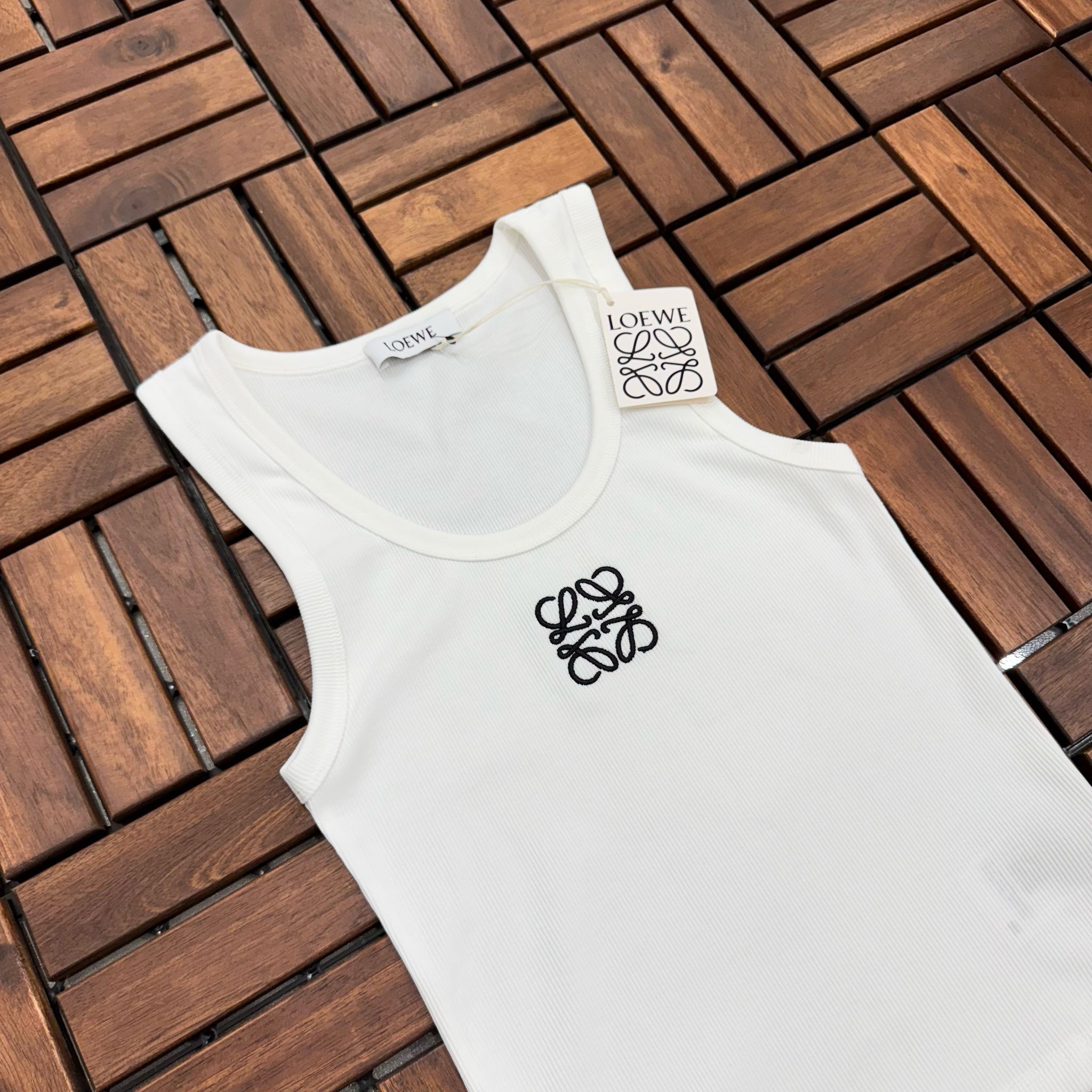 LOEWE Fitilli Logo Detaylı Beyaz Kadın Atlet 302
