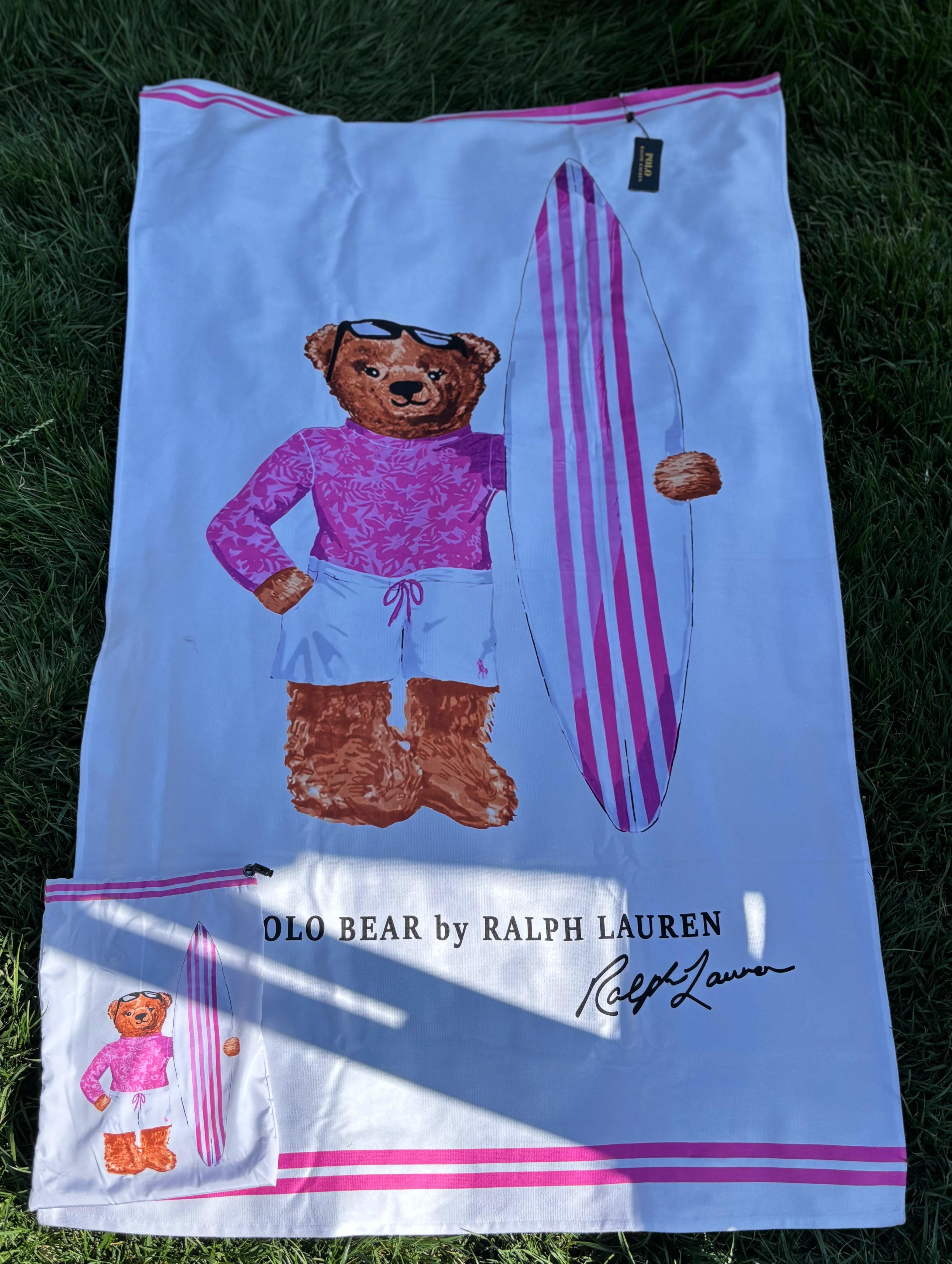 Polo Ralph Lauren Beyaz Büyük Boy Taşıma Çantalı Plaj Havlusu
