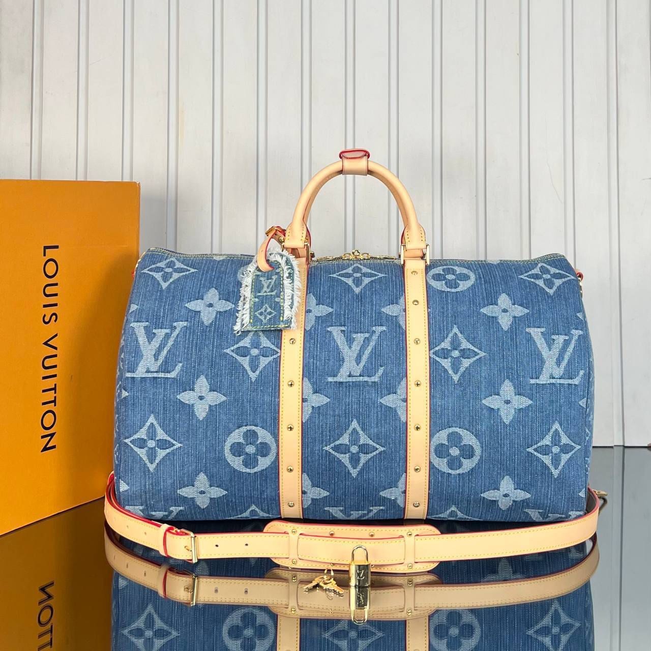 Louis Vuitton Keepall Denim 50 