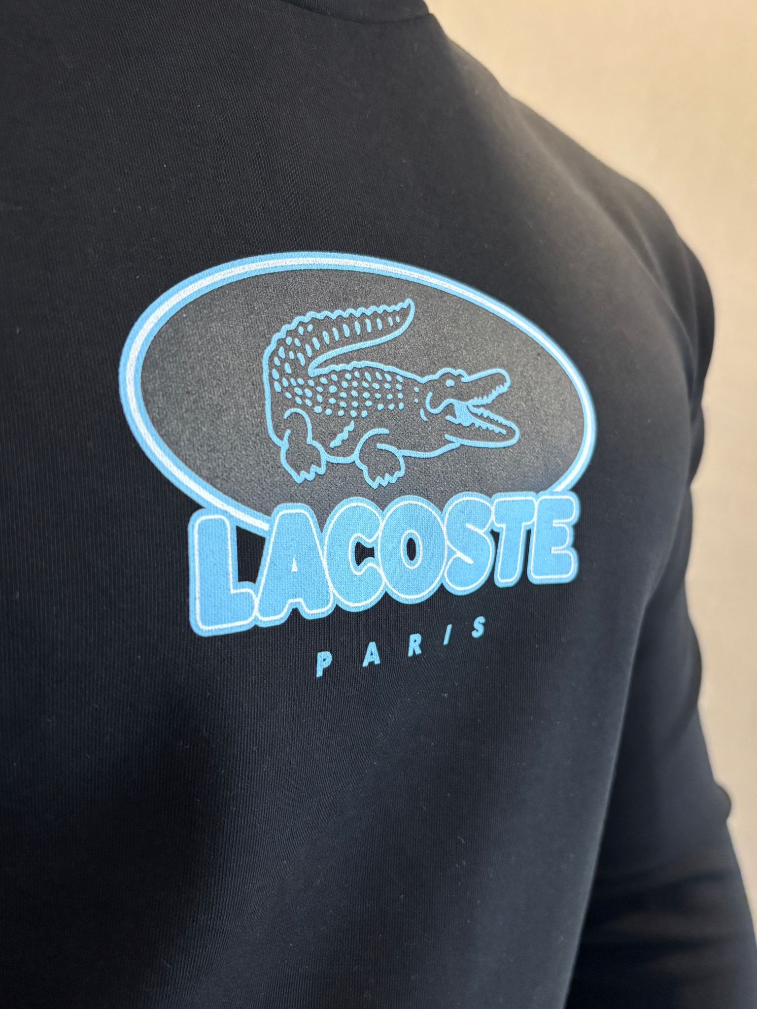 Lacoste Baskı Detaylı Pamuk Erkek Sweatshirt