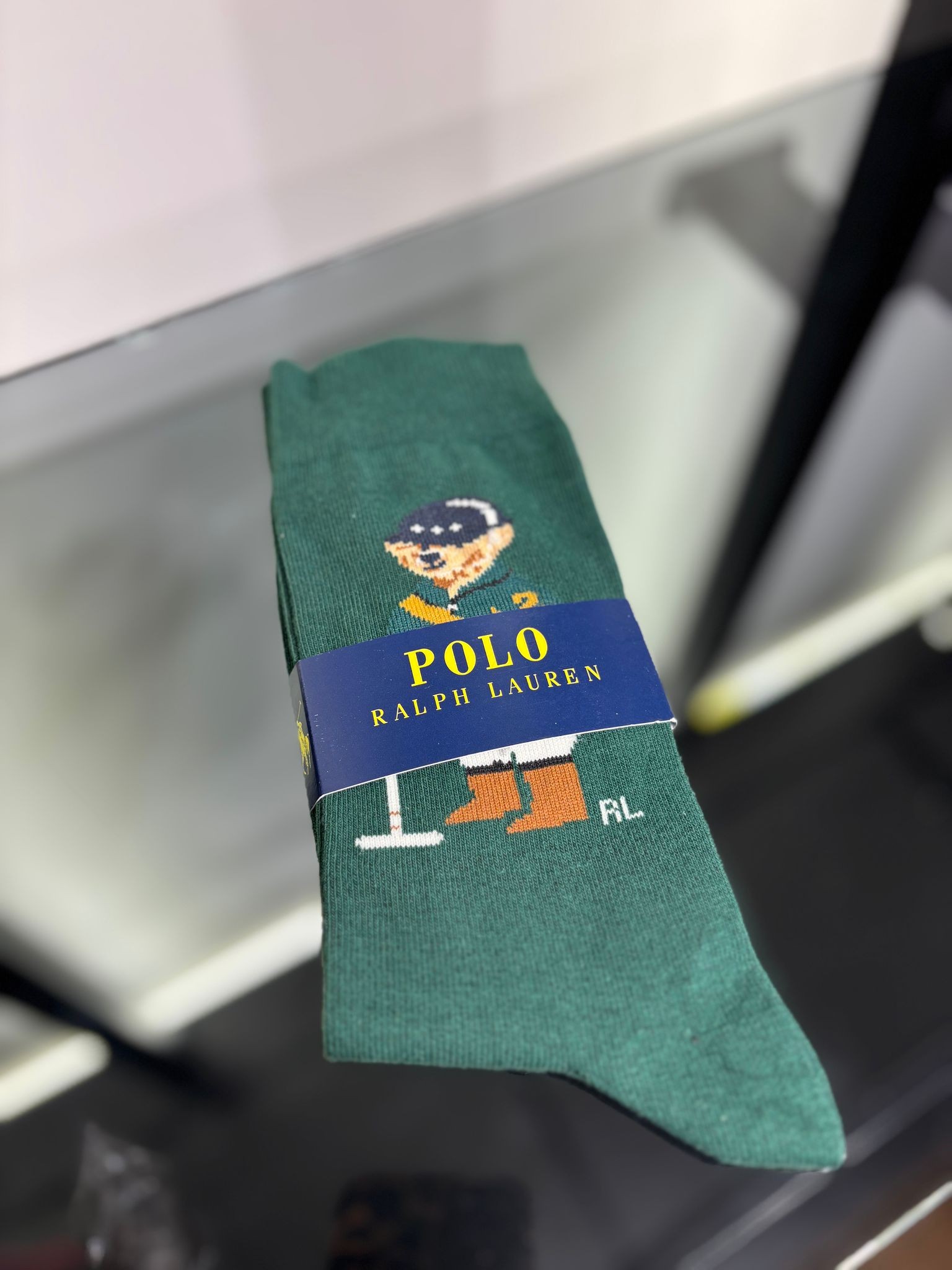 Polo Yeşil Unisex Uzun Çorap