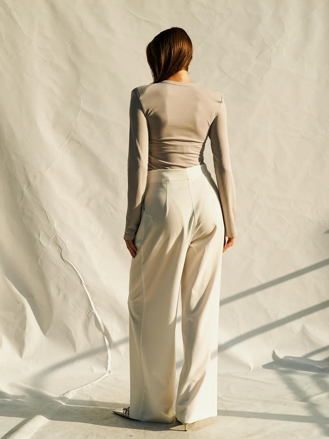 Berhani Vatkalı Gri Kadın Bodysuit 071768