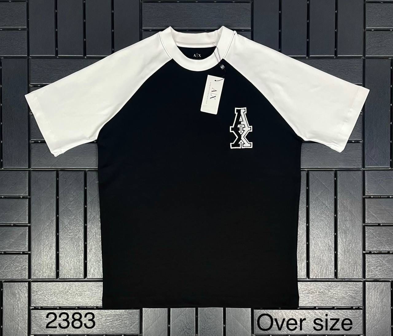 ARMANI EXCHANGE Nakış Detaylı Siyah Erkek T-Shirt 2383