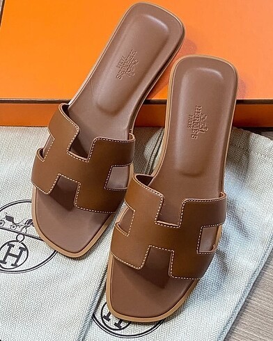 Hermes Taba Kadın Terlik 3789