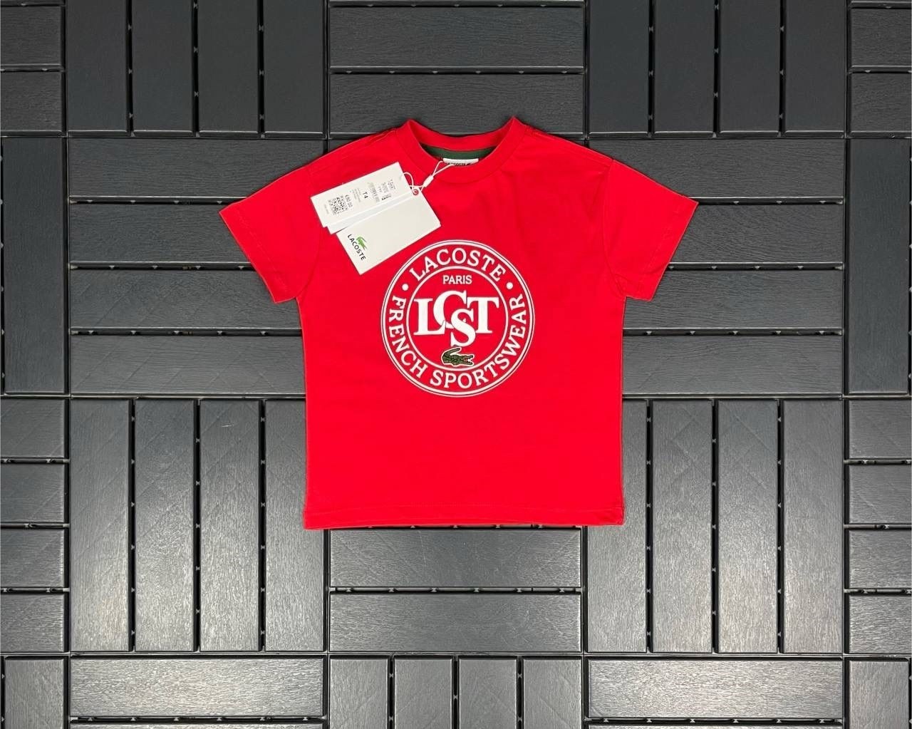 LACOSTE Baskı Detaylı Kırmızı Çocuk T-Shirt 81016