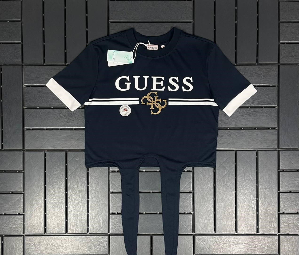 Guess Baskılı Lacivert Kadın T-shirt