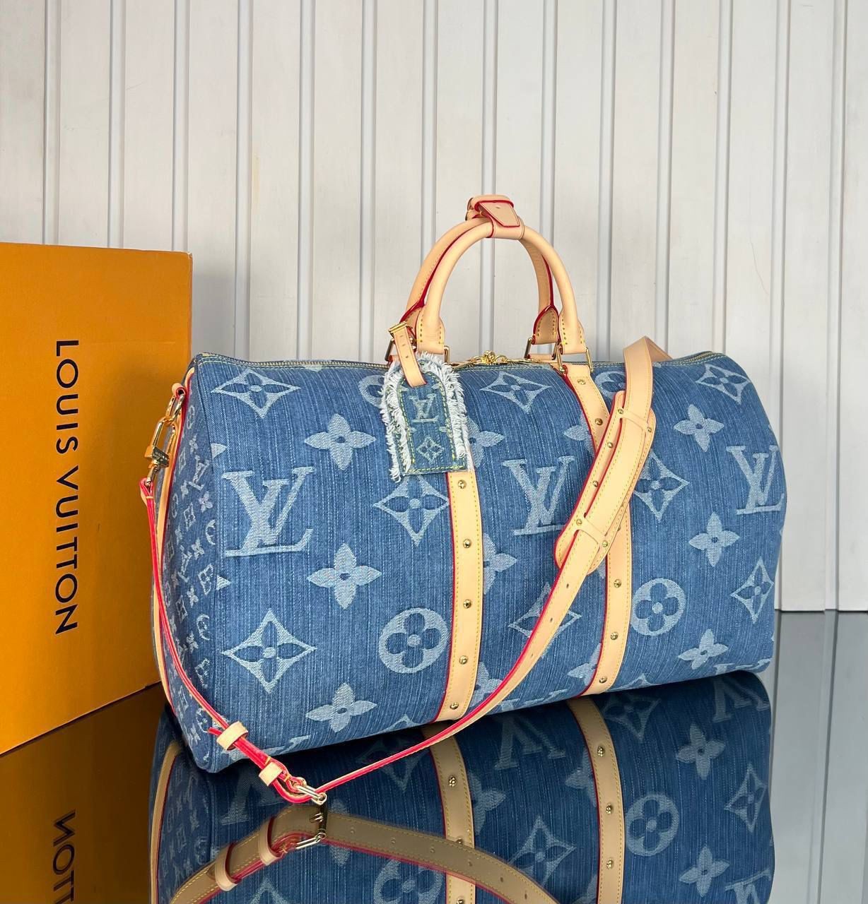 Louis Vuitton Keepall Denim 50 