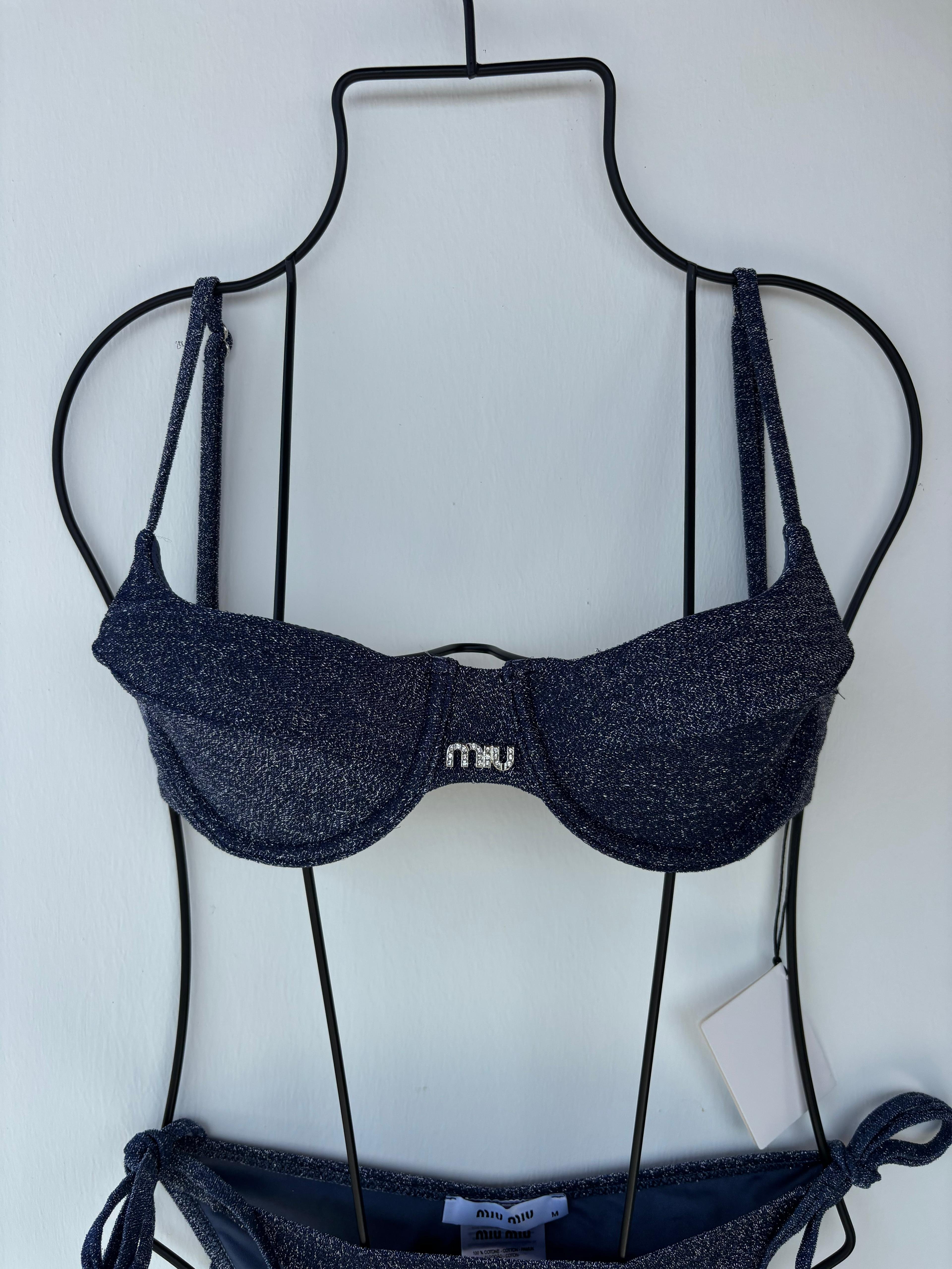 Miu Mu Simli Mor Kadın Bikini