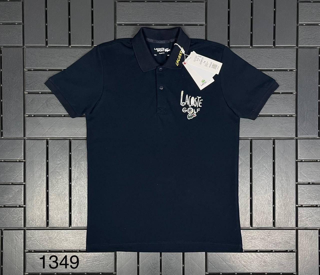 LACOSTE Polo Yaka Logo Detaylı Lacivert Erkek T-Shirt 1349