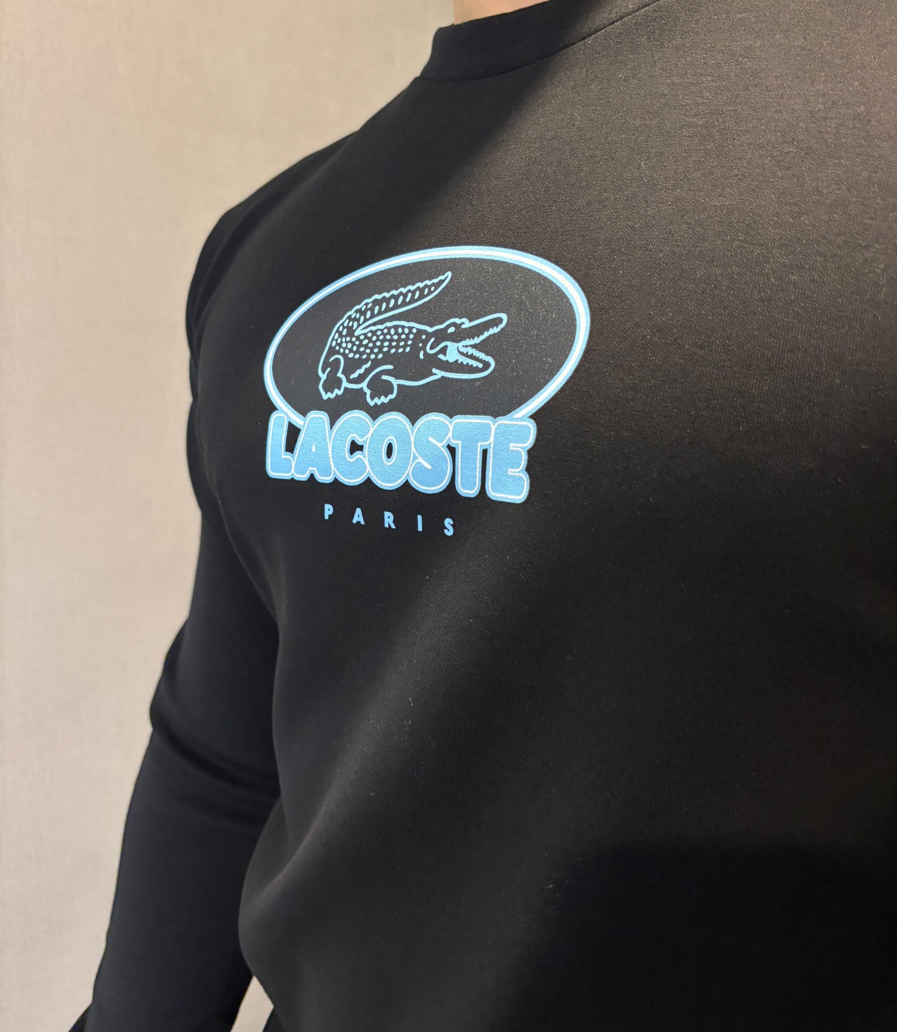 Lacoste Baskı Detaylı Pamuk Erkek Sweatshirt