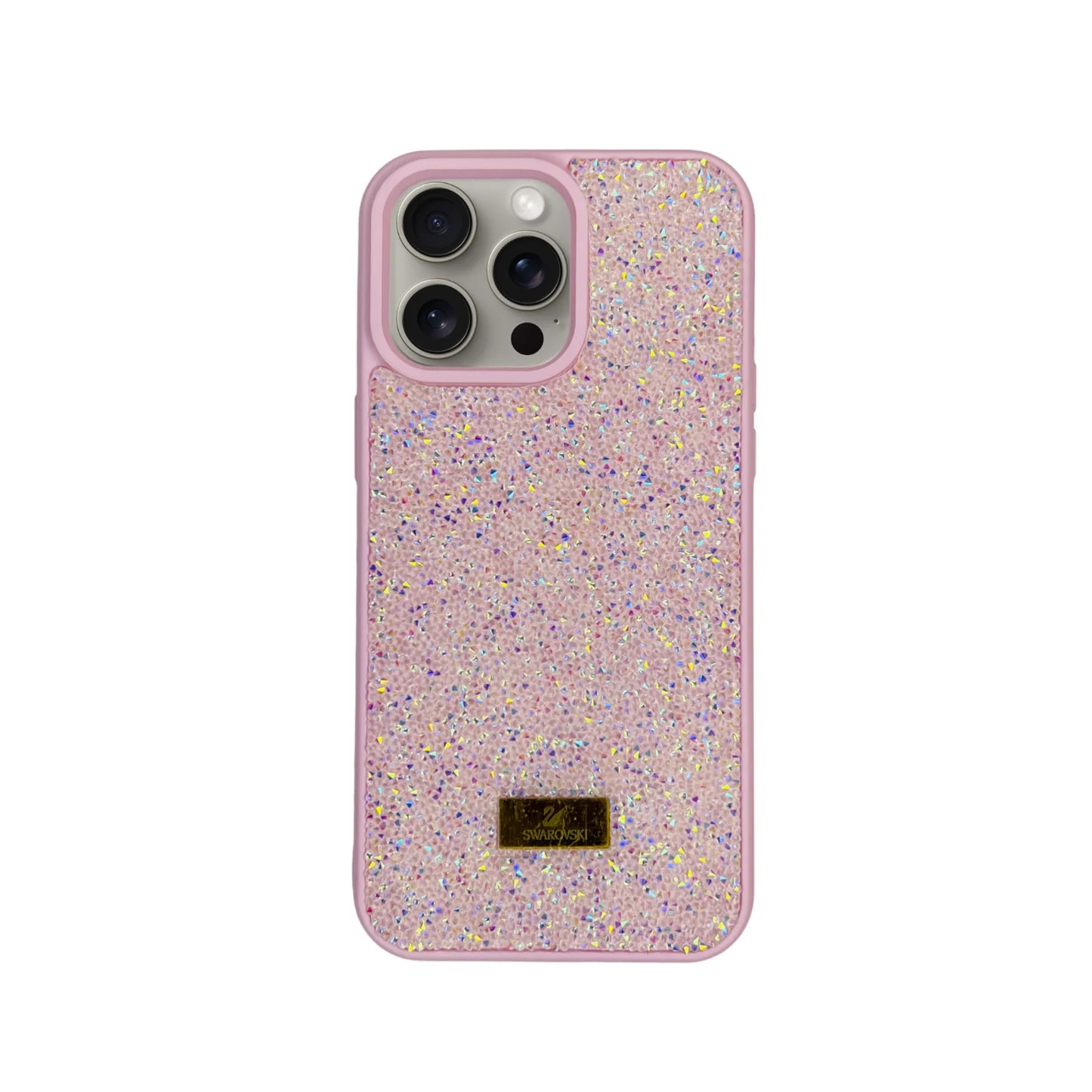 SWAROVSKI Pembe Taş Detaylı Iphone Telefon Kılıf