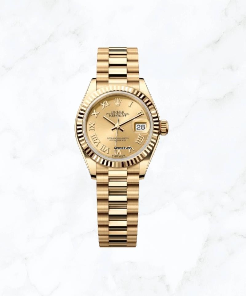 Rolex Lady Datejust Champagne Roman Dial