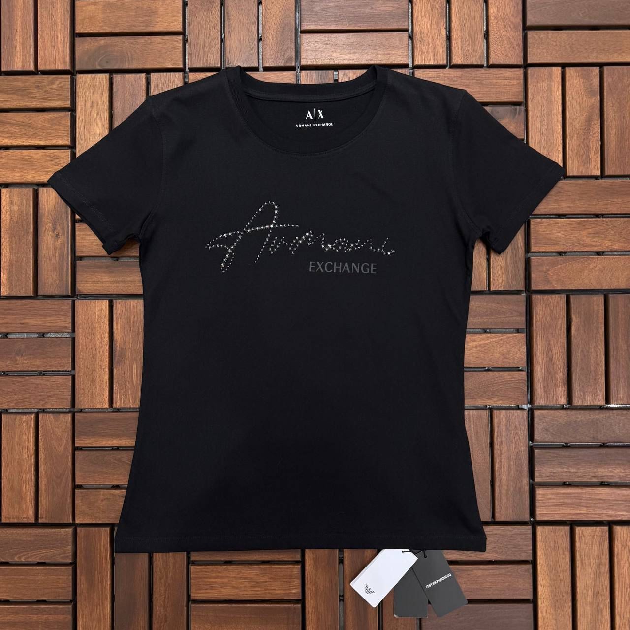 Armani Kadın Taş Detaylı T-Shirt BES99