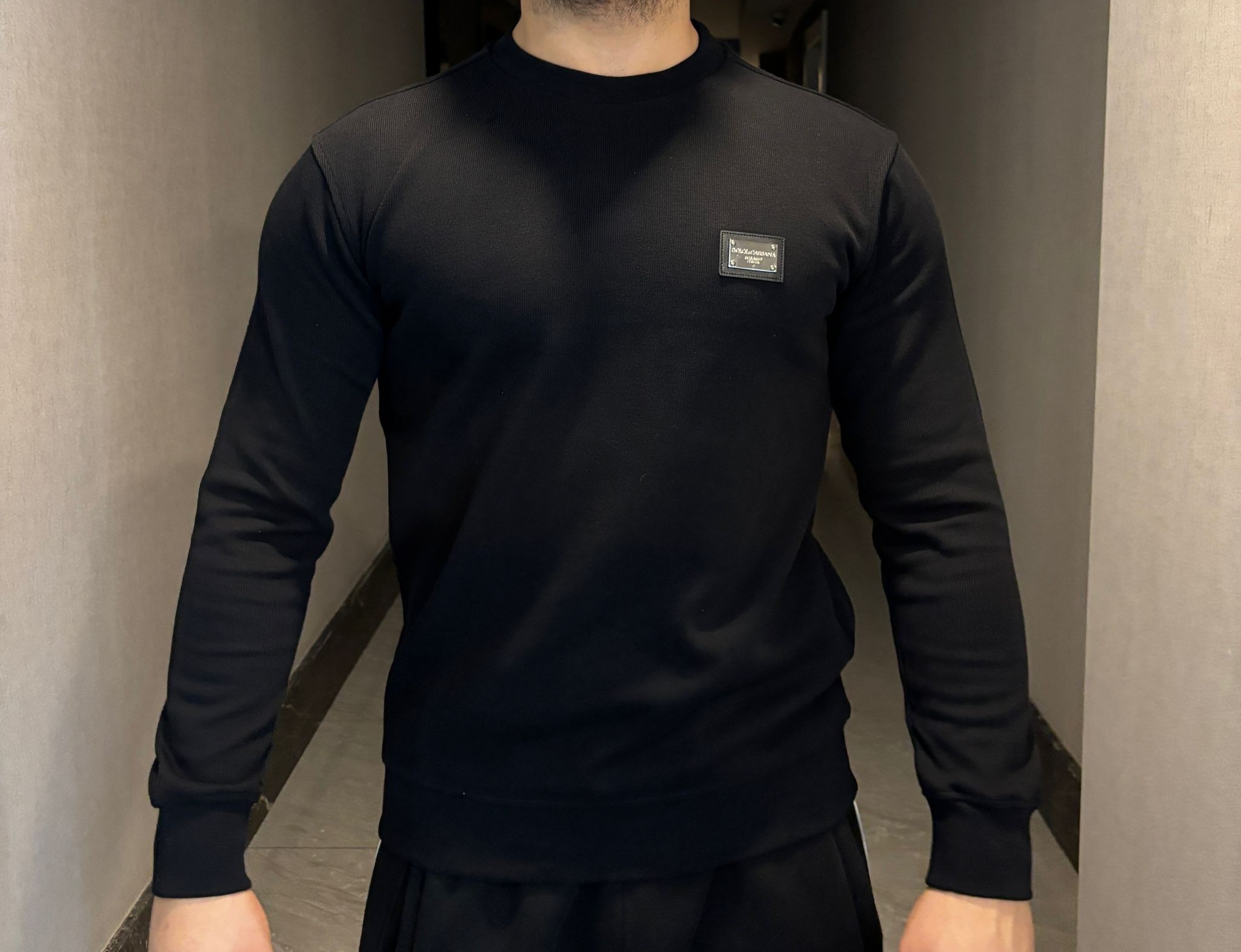 Dolce & Gabbana Arma Detaylı Erkek Sweatshirt