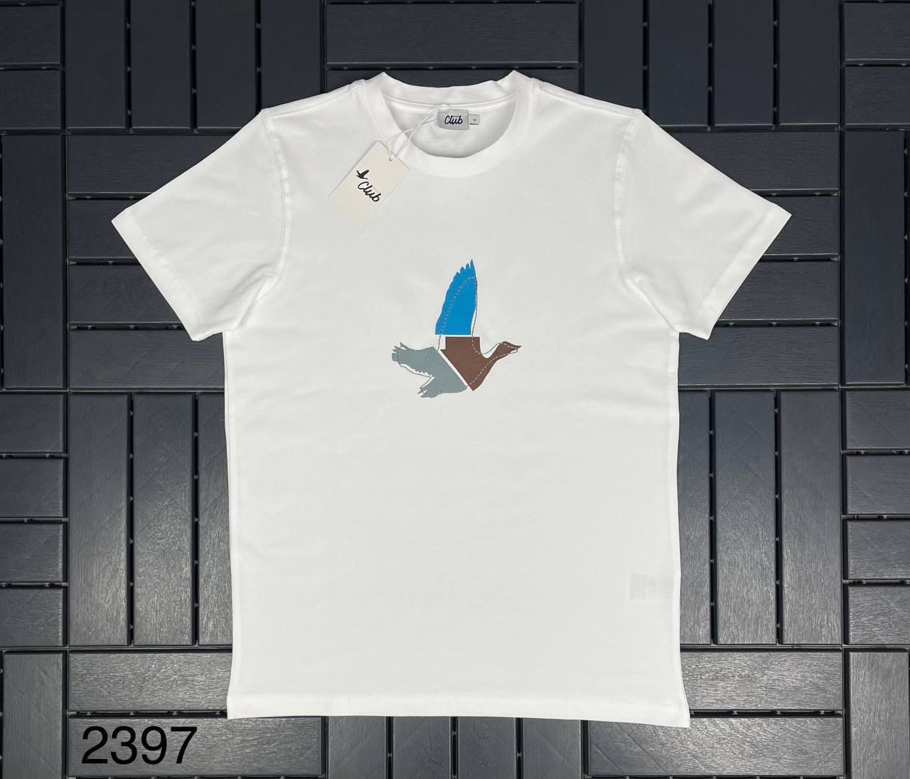 BEYMEN Baskı Detaylı Beyaz Erkek T-Shirt 2397