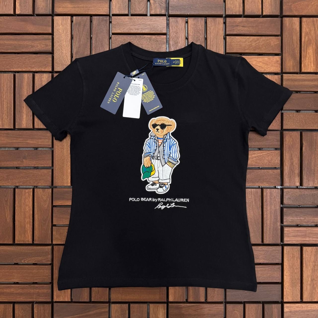 Polo Ralp Lauren Nakışlı Siyah Kadın T-shirt