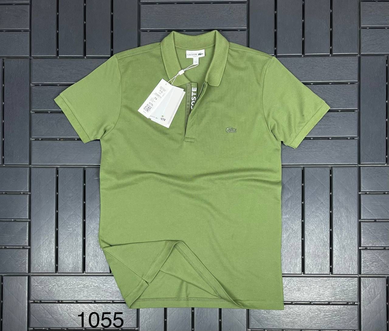 LACOSTE Polo Yaka Fermuar ve Logo Detaylı Yeşil Erkek T-Shirt 1055
