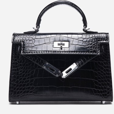 Hermes Kelly 18cm Siyah Çanta