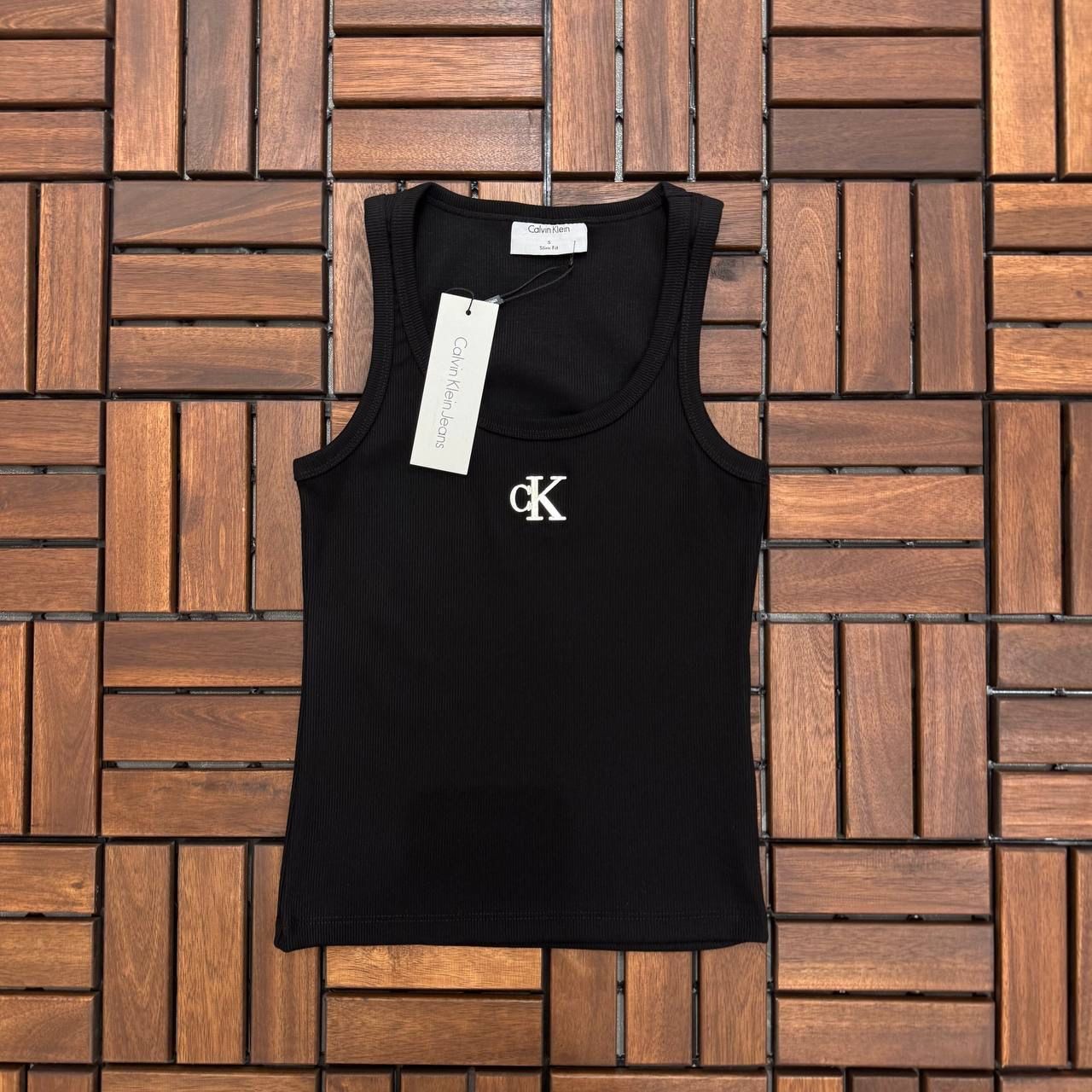 Calvin Klein Metal Logo Detaylı Siyah Atlet 402