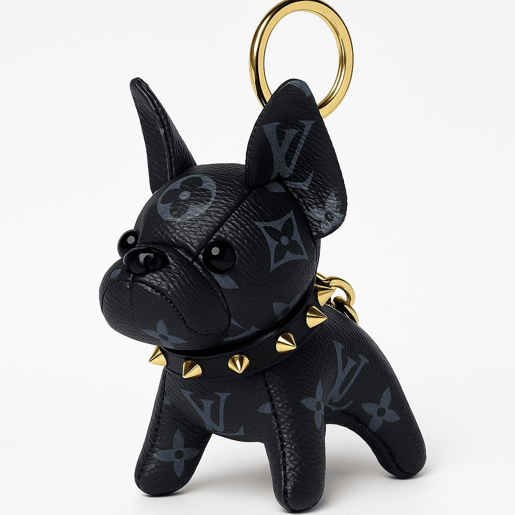 Louis Vuitton 12 cm Siyah Anahtarlık 