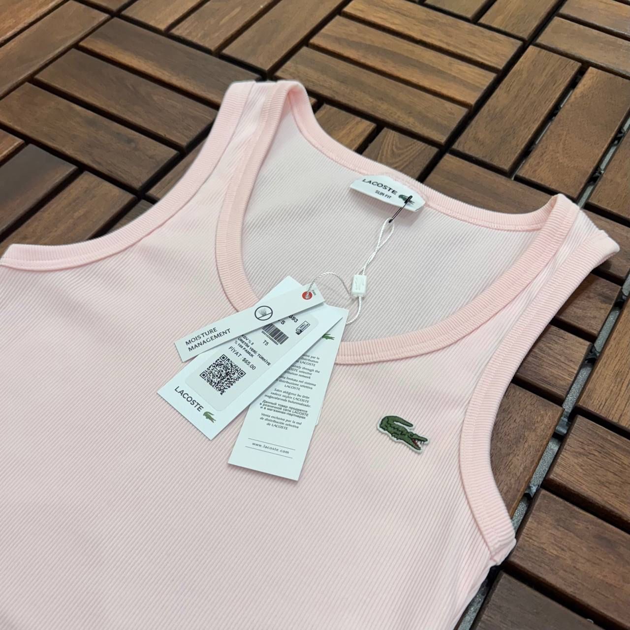 Lacoste Pembe Fitilli Kadın Atlet AH230