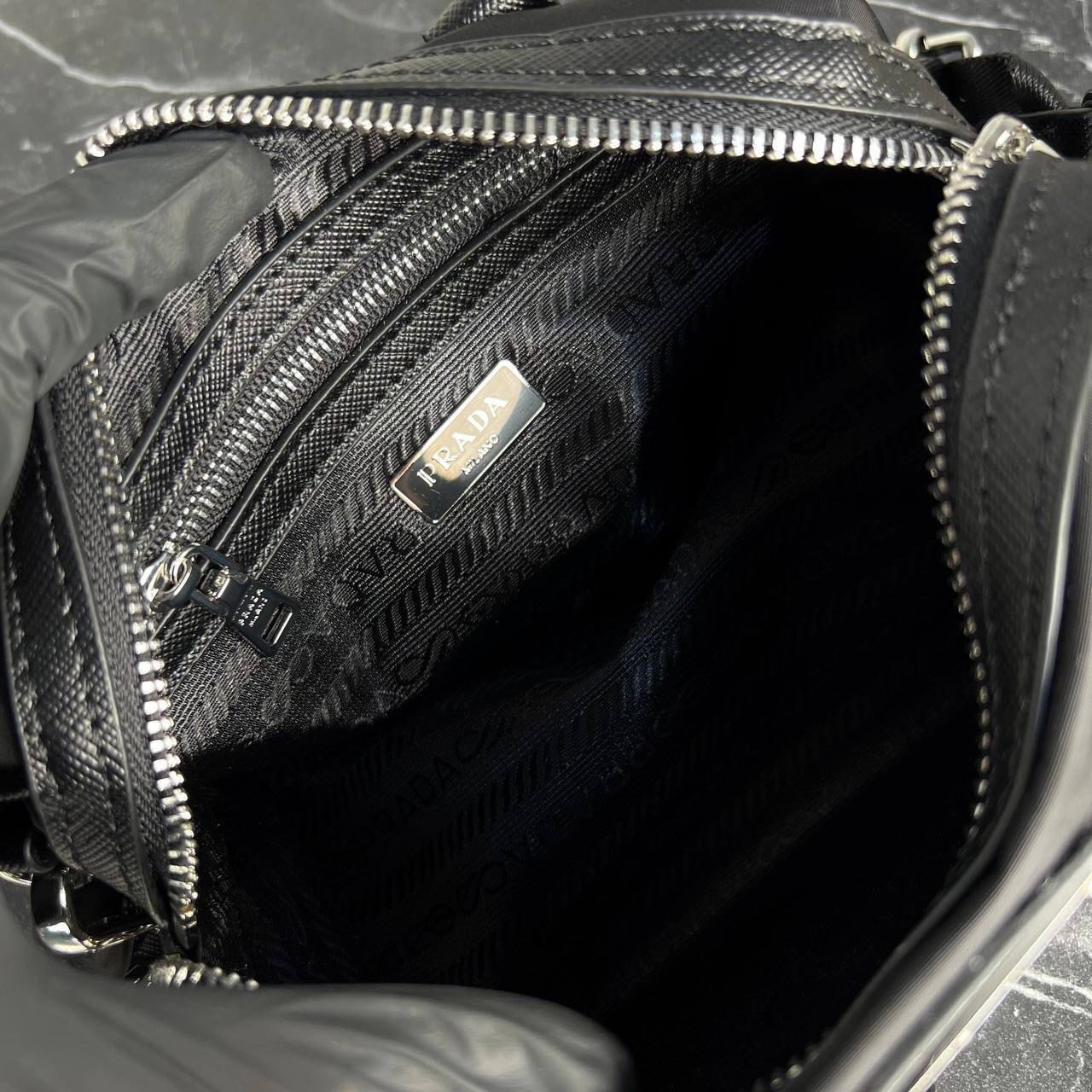 Prada Re-Nylon & Saffiano Crossbody Bag