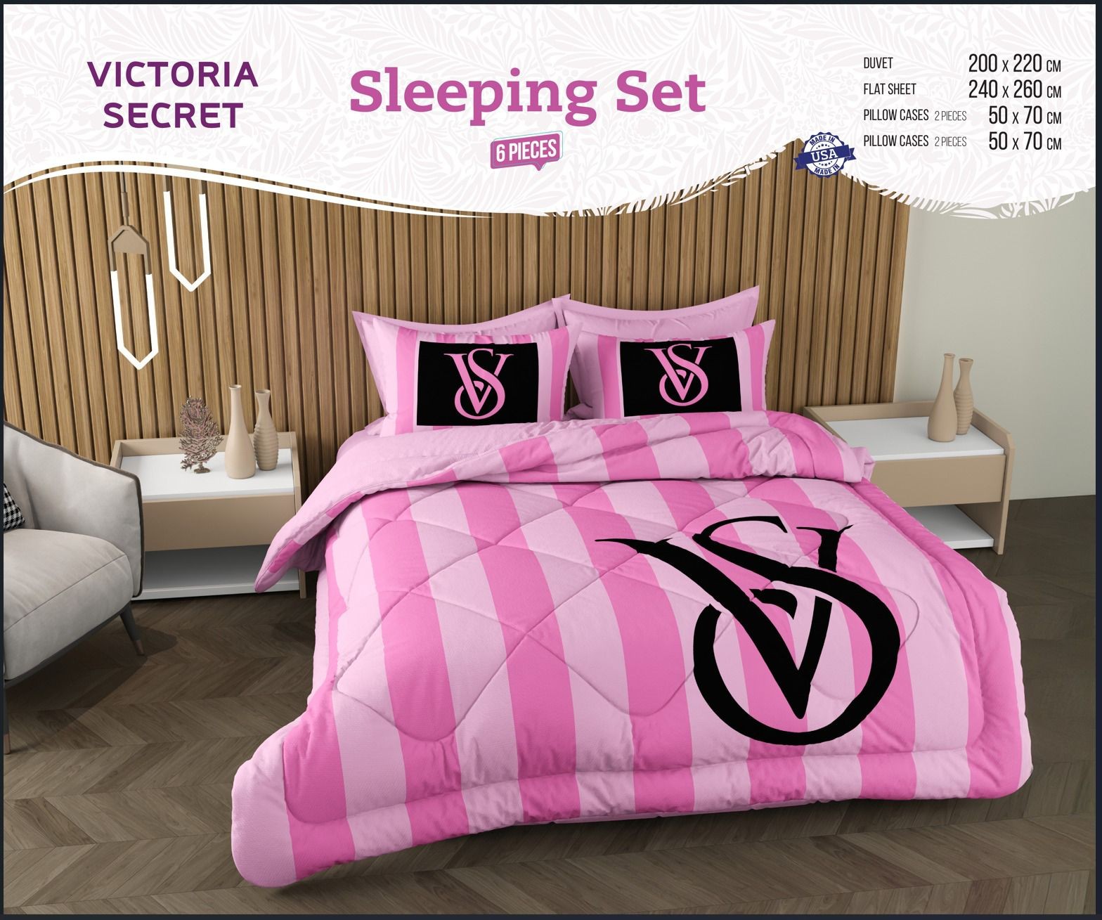 VS Çift Kişilik Uyku Seti 200x220