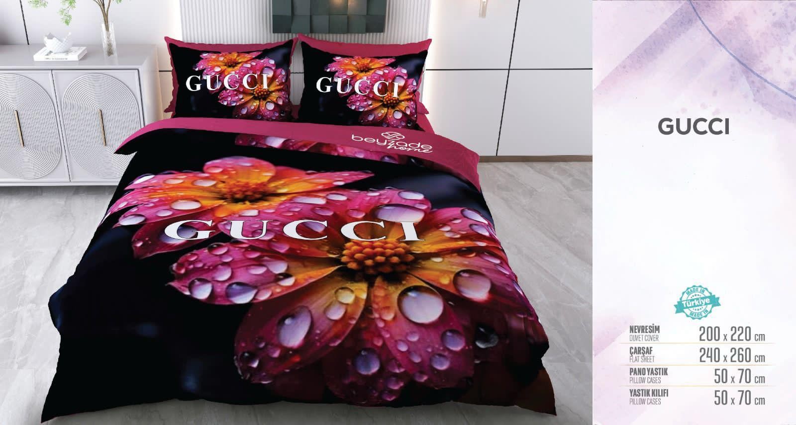 Gucci Çift Kişilik Nevresim Takımı 200x220
