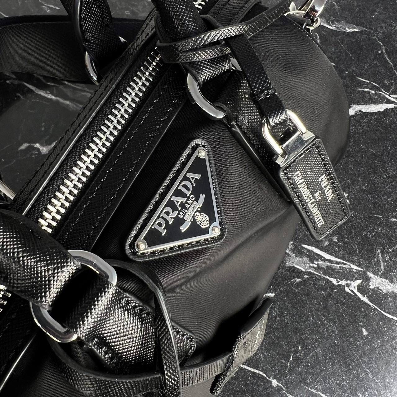 Prada Re-Nylon & Saffiano Crossbody Bag