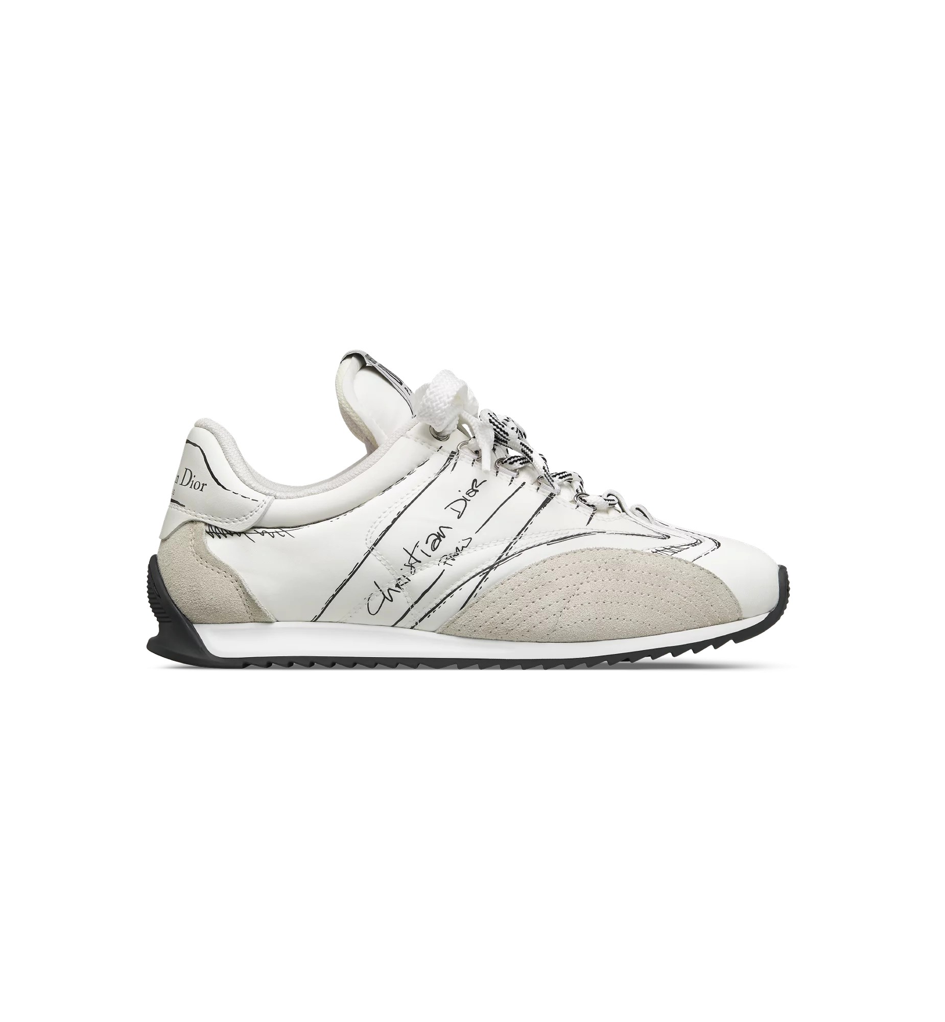 Dior D-Sketch Sneaker Kadın Bej Ayakkabı
