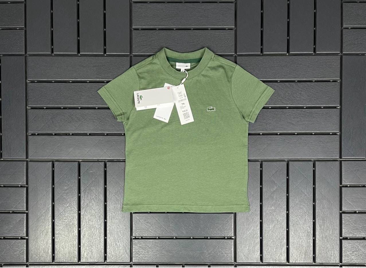 LACOSTE Logo Detaylı Haki Çocuk T-Shirt 81001