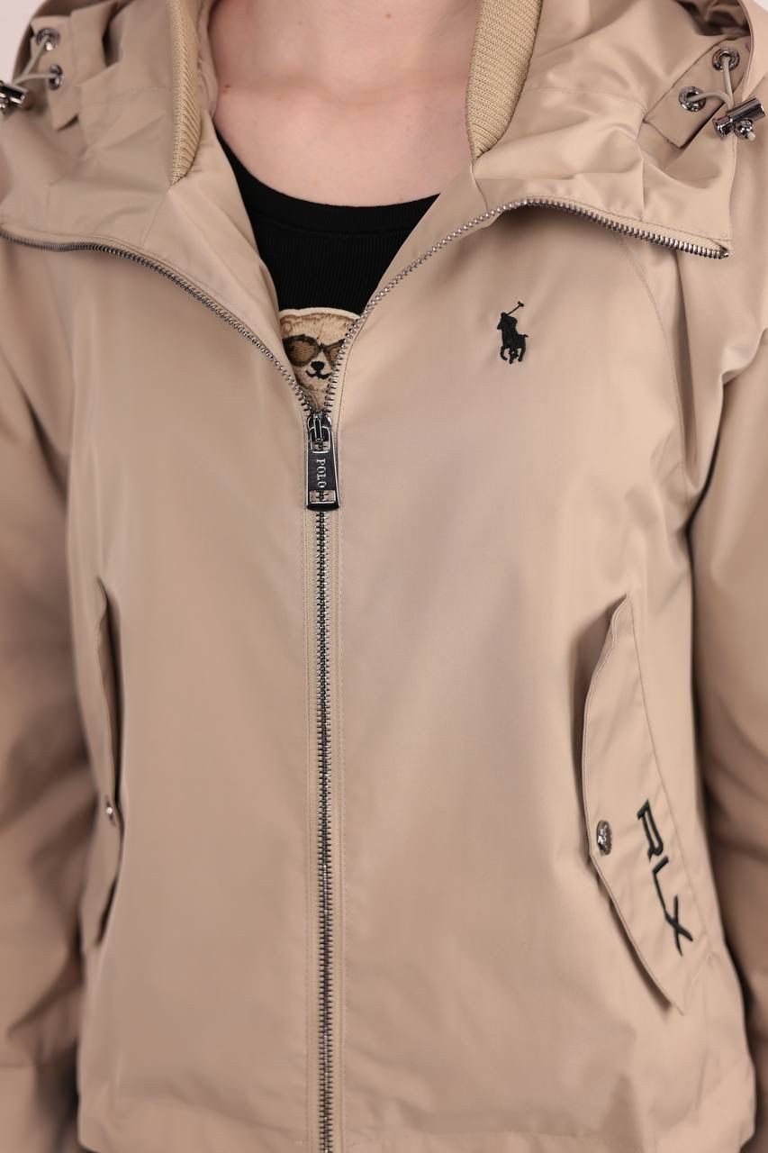 POLO Tam Fermuarlı Bej Renk Kadın Yağmurluk 232451